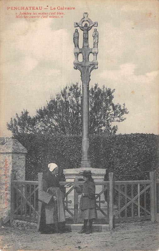 Carte postale ancienne Penchateau - Le Calvaire