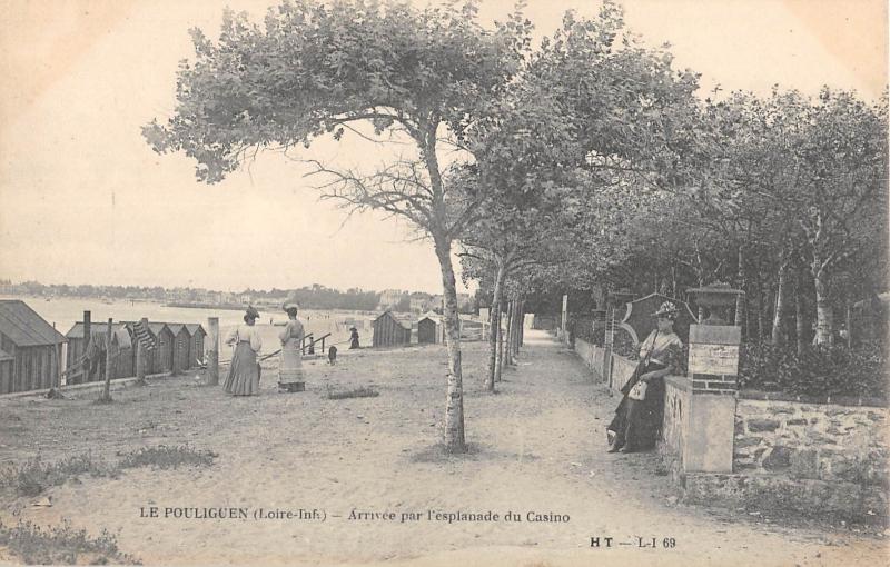 Carte postale ancienne Le Pouliguen - Arrivee Par L'Esplanade Du Casino au Pouliguen