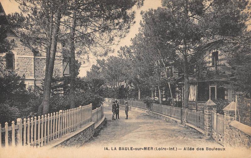 Carte postale ancienne La Baule Sur Mer - Allee Des Bouleaux
