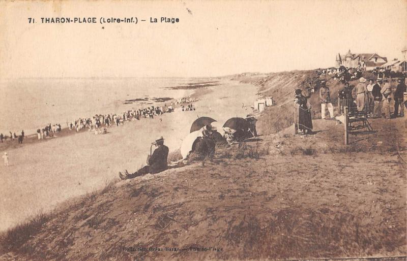 Carte postale ancienne Tharon Plage - La Plage