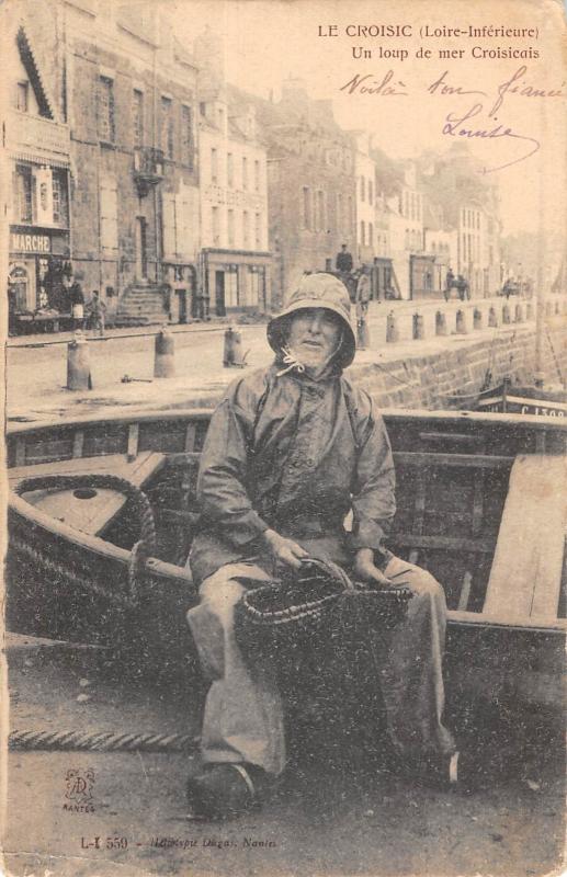 Carte postale ancienne Le Croisic - Un Loup De Mer Croisicais au Croisic