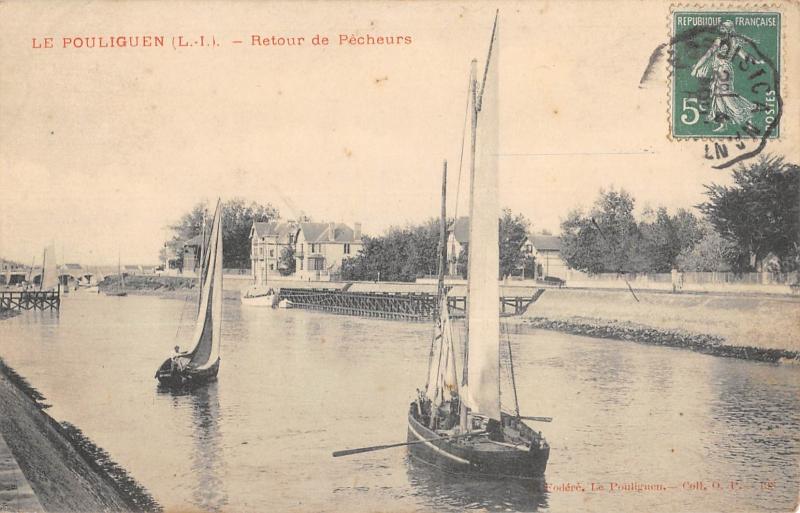 Carte postale ancienne Le Pouliguen - Retour De Pecheurs au Pouliguen
