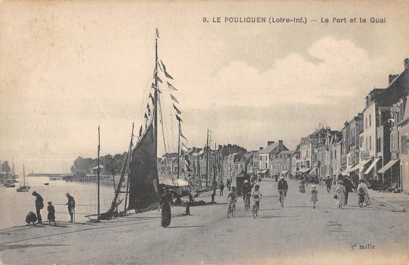 Carte postale ancienne Le Pouliguen - Le Port Et Le Quai au Pouliguen