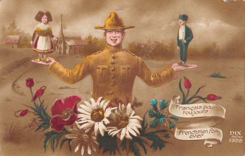 Carte postale ancienne Patriotique -  Alsace - Francais Pour Toujours - Frenchmen For Ever
