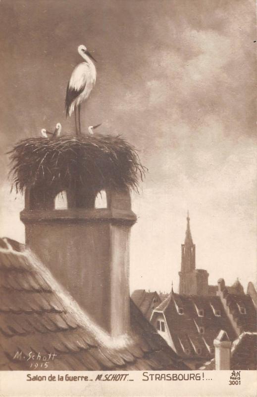 Carte postale ancienne Strasbourg - Patriotique à Strasbourg