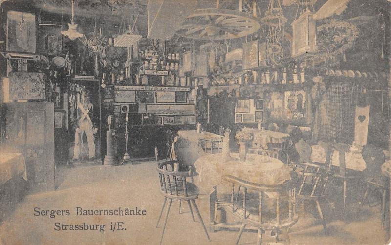 Carte postale ancienne Strassburg I E. - Sergers Bauernschanke