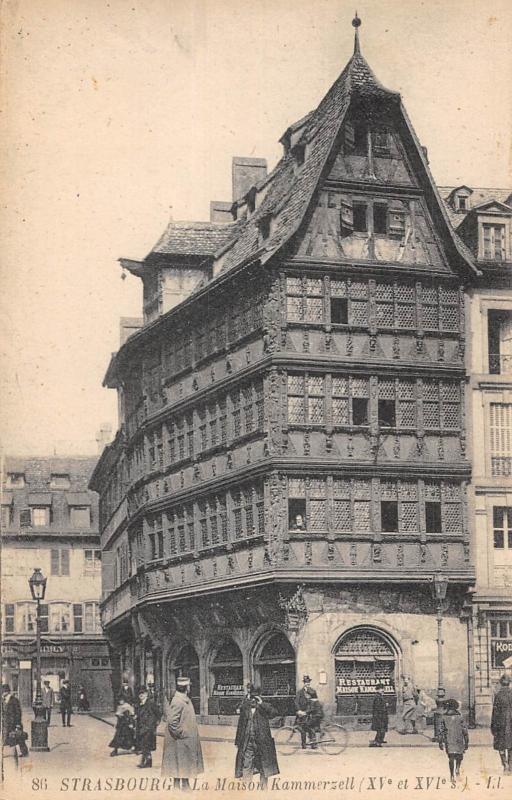 Carte postale ancienne Strasbourg - La Maison Kammerzell à Strasbourg