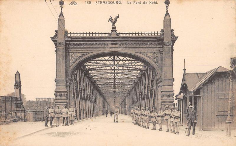 Carte postale ancienne Strasbourg - Le Pont De Kehl à Strasbourg