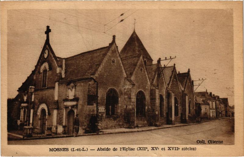 Carte postale ancienne Mosnes eglise à Mosnes