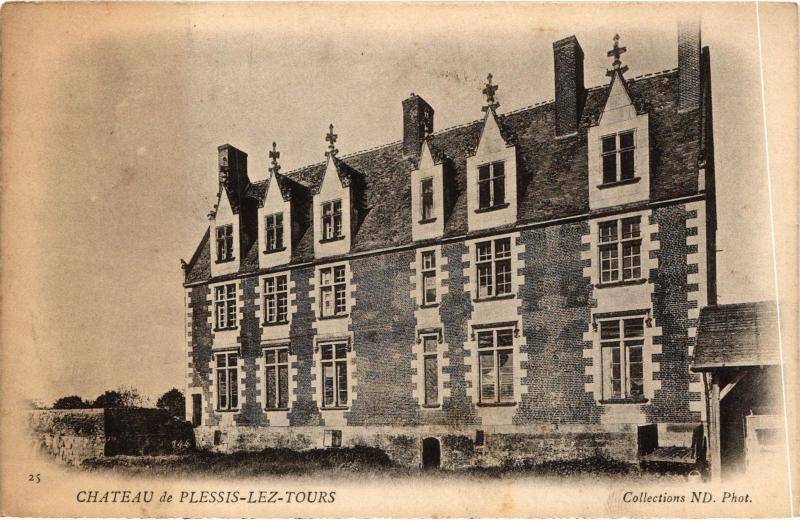 Carte postale ancienne Plessis les Tours le chateau à Tours