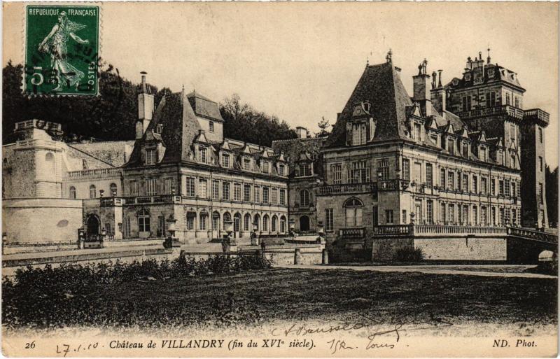 Carte postale ancienne Villandry le chateau à Villandry