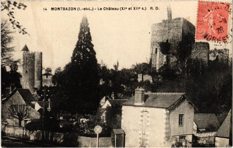 Carte postale ancienne Montbazon le chateau à Montbazon