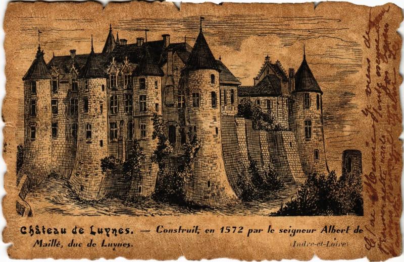 Carte postale ancienne Luynes le chateau à Luynes