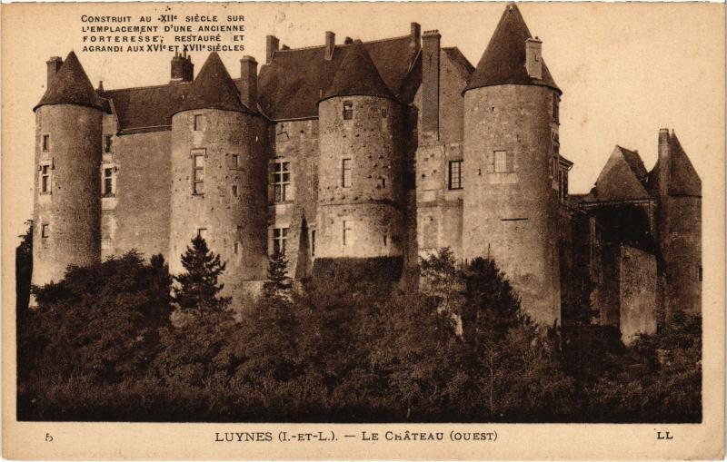 Carte postale ancienne Luynes le chateau à Luynes