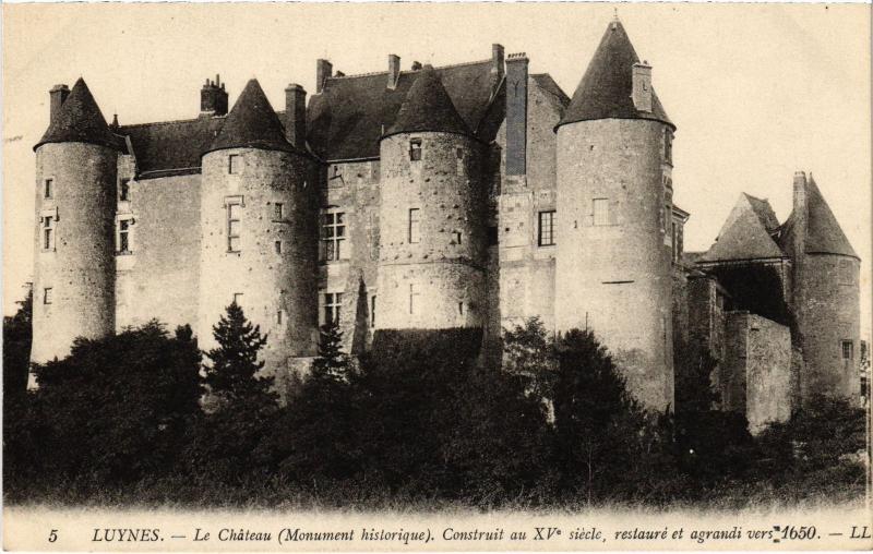 Carte postale ancienne Luynes le chateau à Luynes