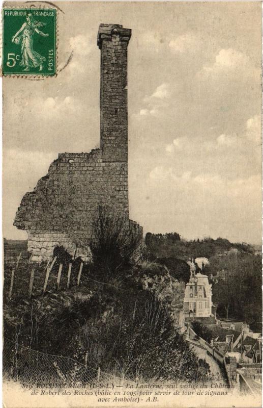Carte postale ancienne Rochecorbon la Lanterne à Rochecorbon