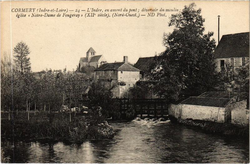 Carte postale ancienne Cormery Indre à Cormery