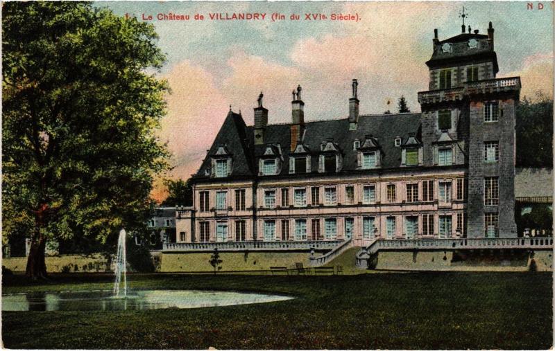 Carte postale ancienne Villandry le chateau à Villandry
