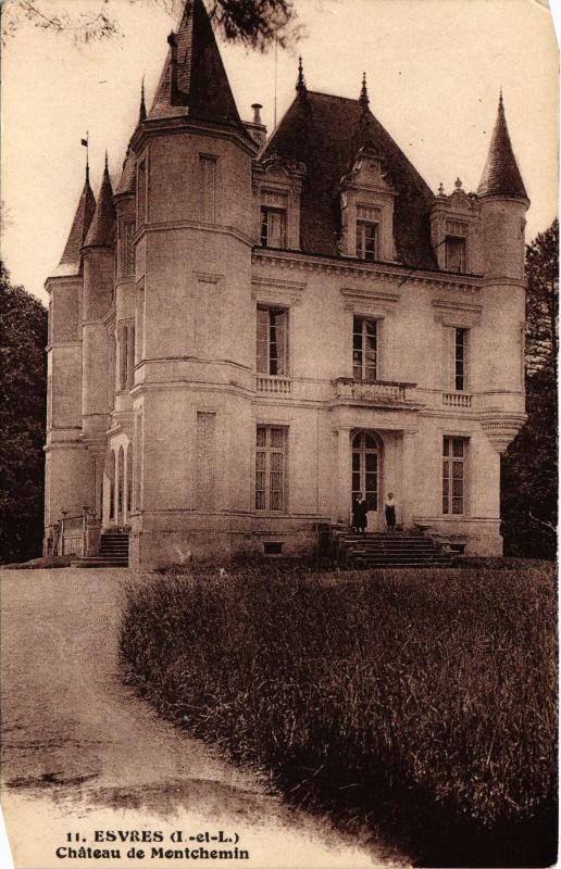 Carte postale ancienne Esvres Chateau de Montchemin à Esvres