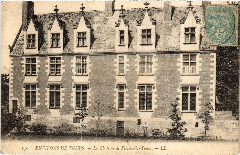 Carte postale ancienne Plessis les Tours le chateau à Tours