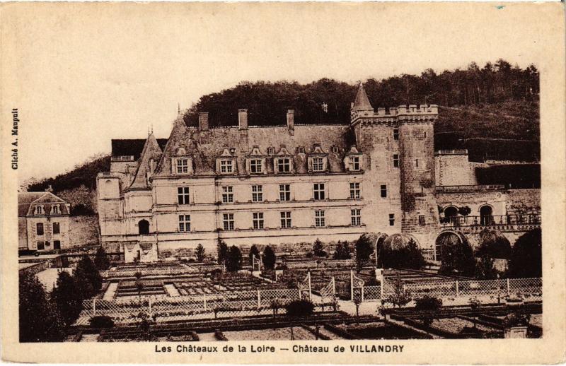 Carte postale ancienne Villandry le chateau à Villandry