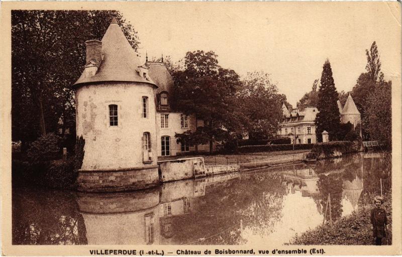 Carte postale ancienne Villeperdue Chateau de Boisbonnard à Villeperdue