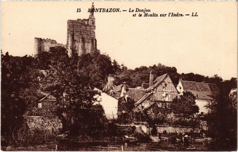 Carte postale ancienne Montbazon le Donjon à Montbazon
