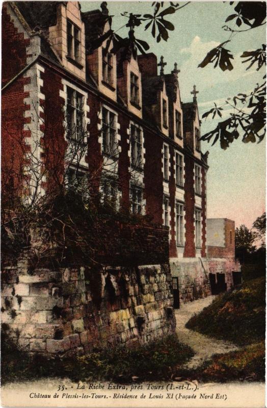 Carte postale ancienne Plessis les Tours le chateau à Tours