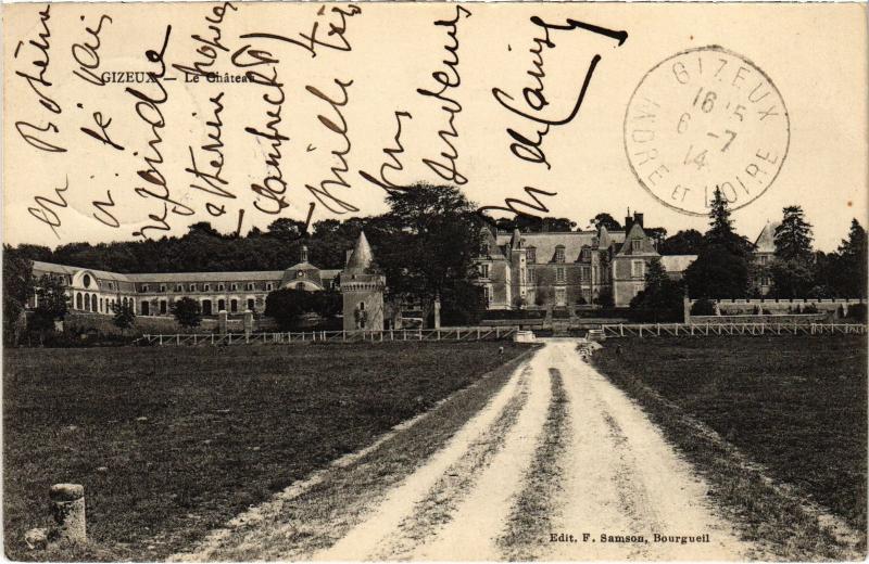 Carte postale ancienne Gizeux le chateau à Gizeux