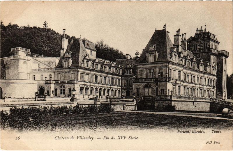Carte postale ancienne Villandry le chateau à Villandry