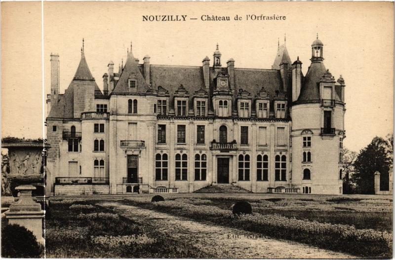 Carte postale ancienne Nouzilly Chateau de l'Orfraziere à Nouzilly