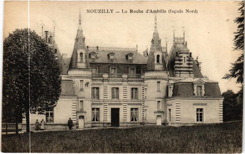 Carte postale ancienne Nouzilly Roche d'Ambille à Nouzilly