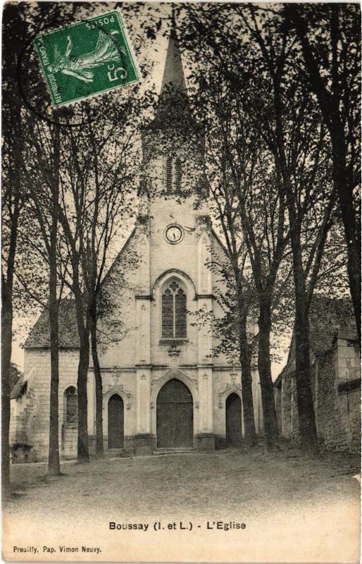 Carte postale ancienne Boussay eglise à Boussay