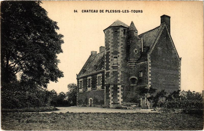 Carte postale ancienne Plessis les Tours le chateau à Tours