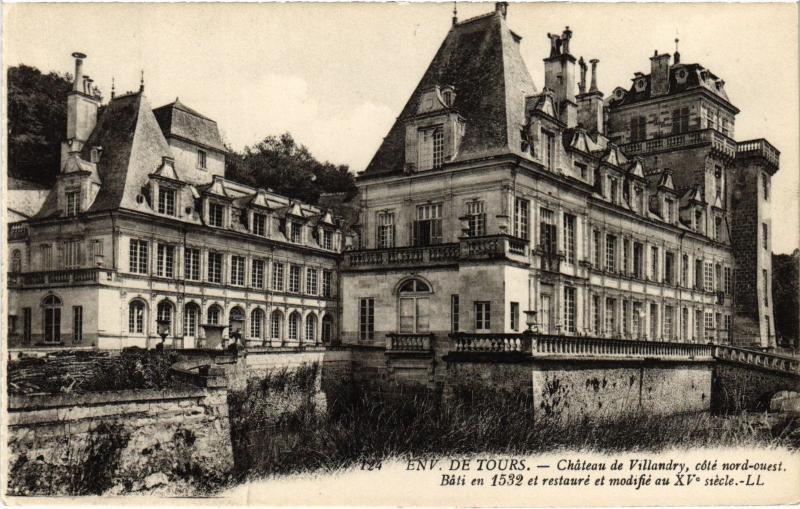 Carte postale ancienne Villandry le chateau à Villandry