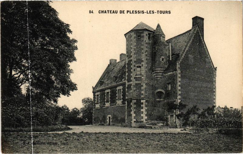 Carte postale ancienne Plessis les Tours le chateau à Tours