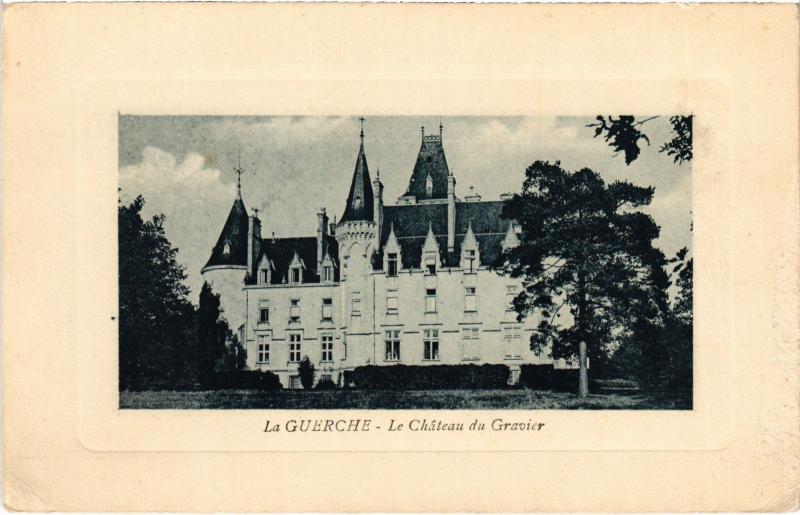 Carte postale ancienne La Guerche Chateau du Gravier à La Guerche
