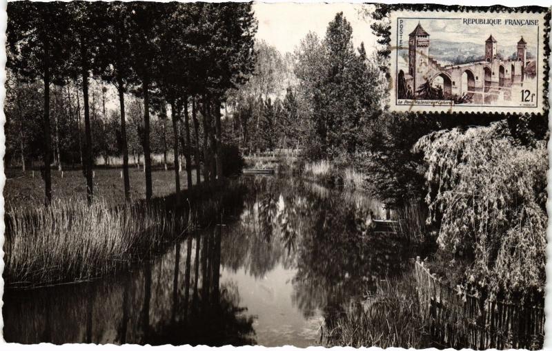 Carte postale ancienne Bossay un coin de peche sur le Claise