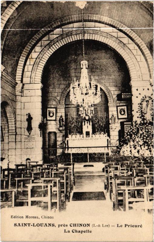 Carte postale ancienne St Louans Le Prieure la Chapelle à Louans