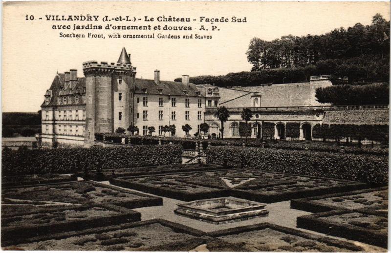 Carte postale ancienne Villandry le chateau à Villandry