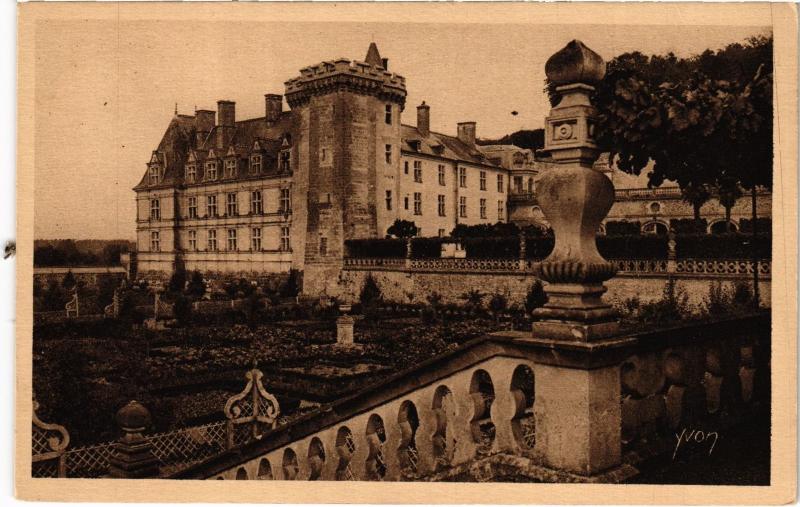 Carte postale ancienne Villandry le chateau à Villandry