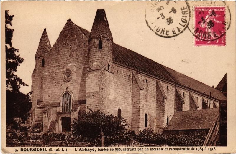 Carte postale ancienne Bourgueil Abbaye à Bourgueil