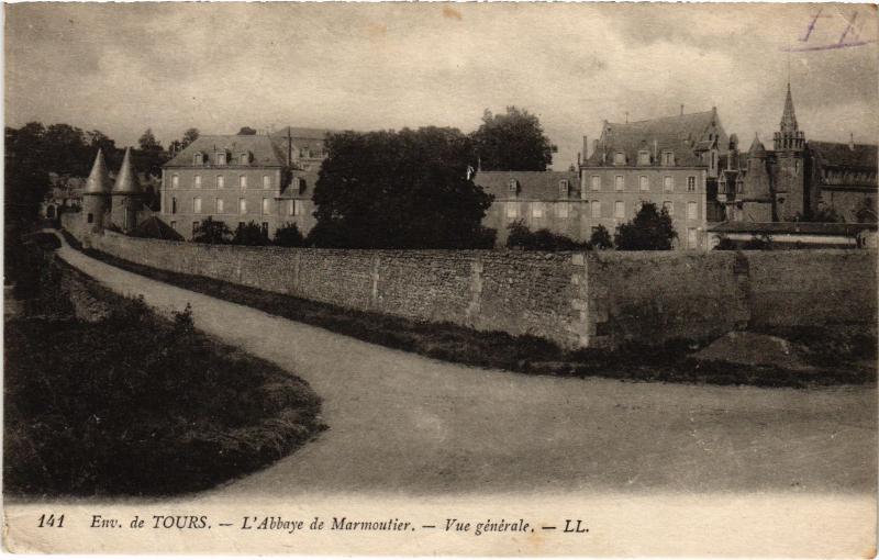 Carte postale ancienne Abbaye de Marmoutier vue generale