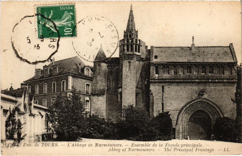 Carte postale ancienne Abbaye Marmoutiers