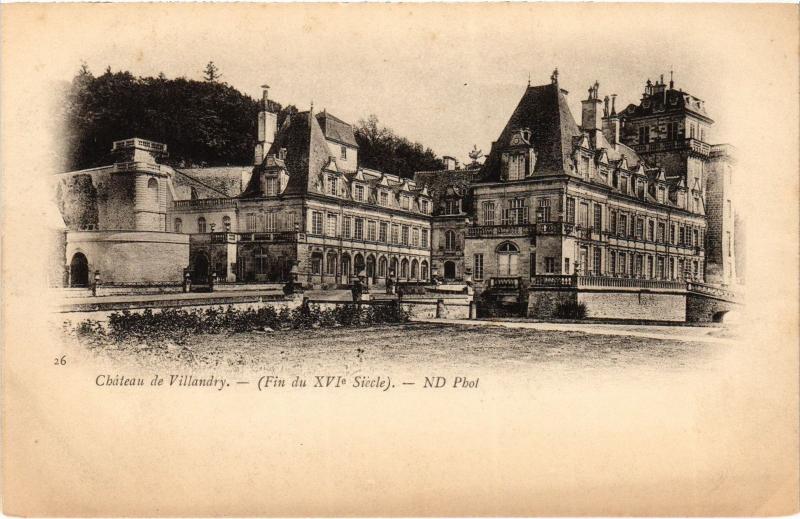 Carte postale ancienne Villandry le chateau à Villandry