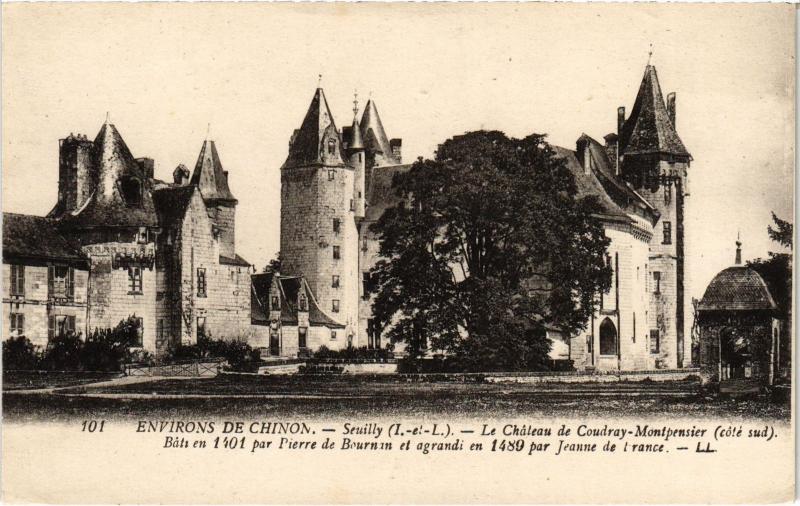 Carte postale ancienne Seuilly l chateau à Seuilly
