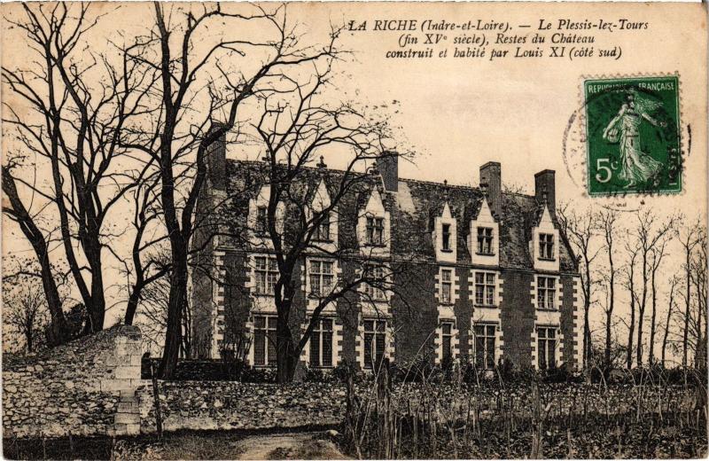 Carte postale ancienne La Riche Restes du chateau à La Riche