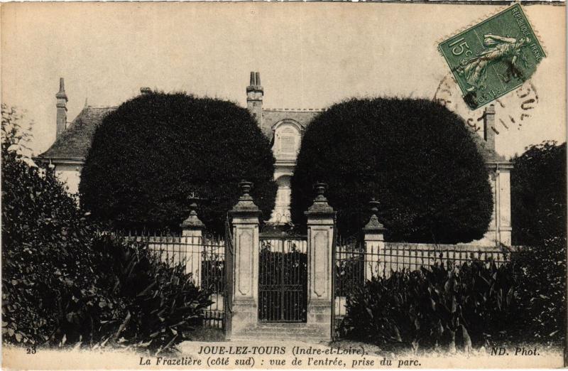 Carte postale ancienne Joue lez Tours la Frazeliere entree à Tours