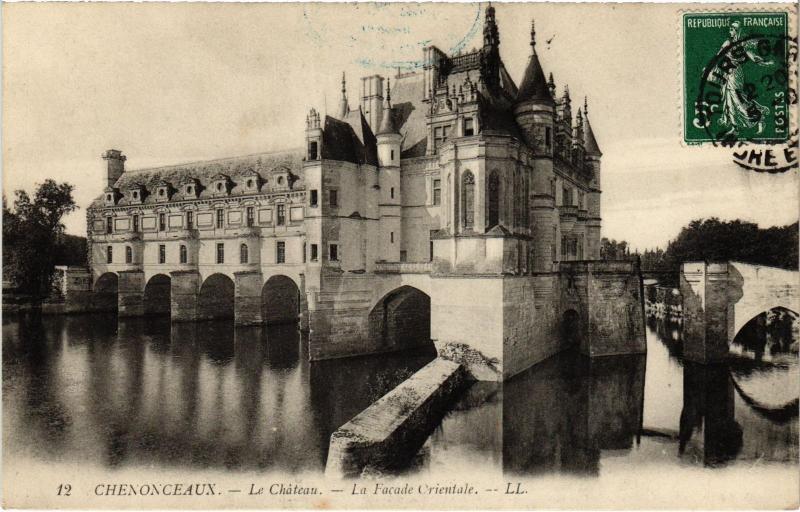 Carte postale ancienne Chenonceaux le chateau à Chenonceaux
