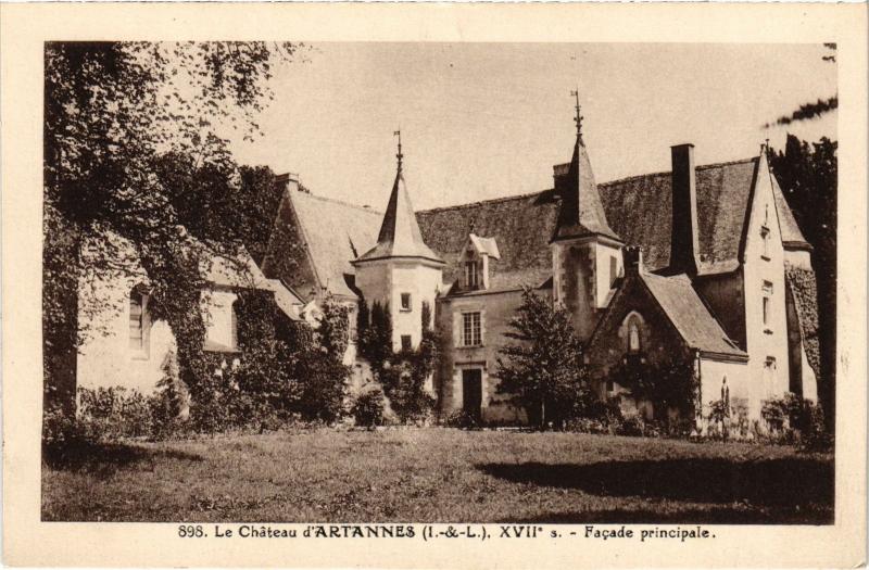 Carte postale ancienne Artannes le chateau